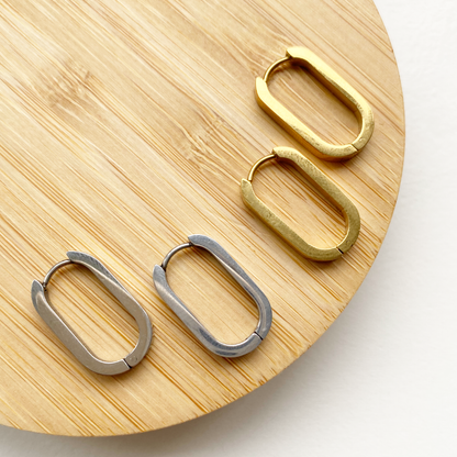 large oval earrings