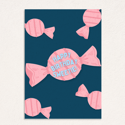 Happy birthday sweetie card