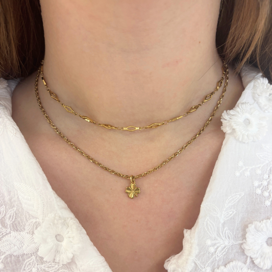 klavertje vier bedel ketting