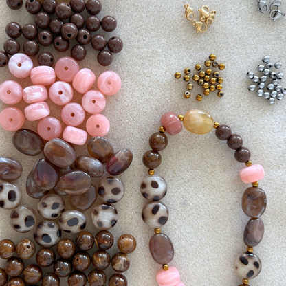 mocha muse kralenketting