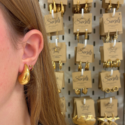 Large drop earrings