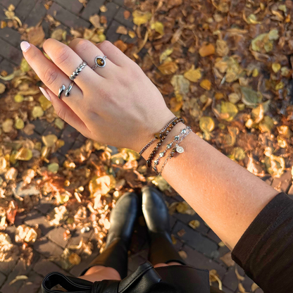 tijgeroog charm armband
