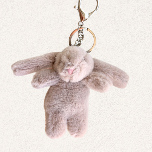 bag charm bruin konijntje