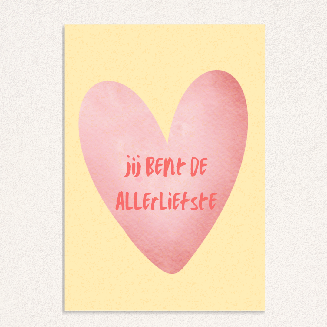 jij bent de allerliefste kaart