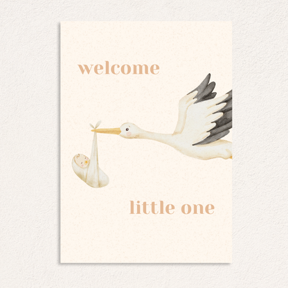 welcome little one card