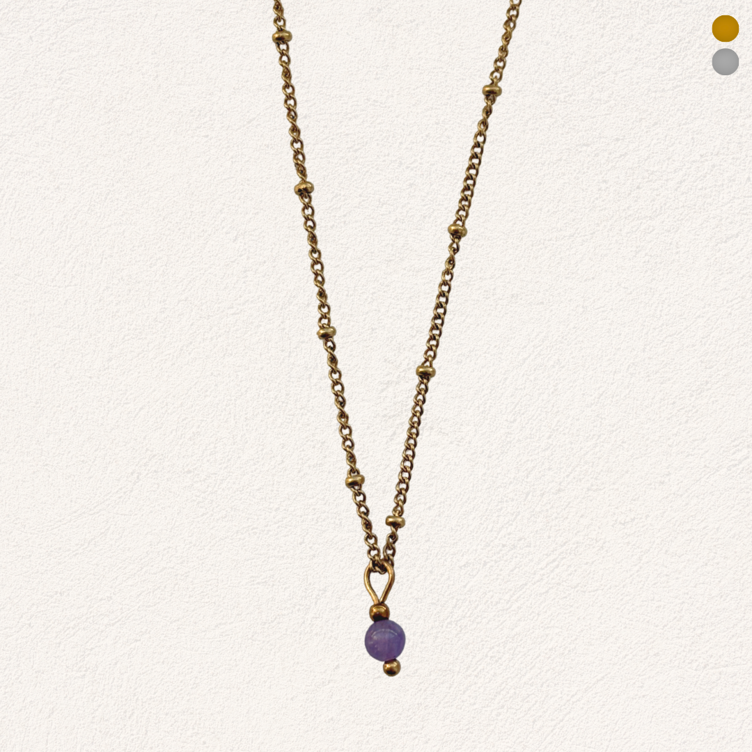 amethist kraaltje ketting