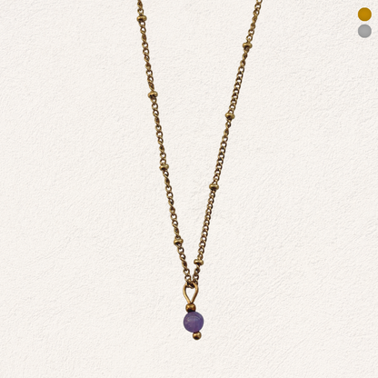 amethist kraaltje ketting
