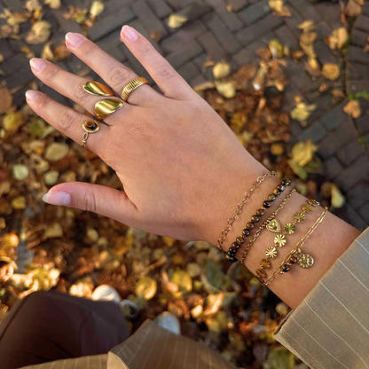 tijgeroog charm armband