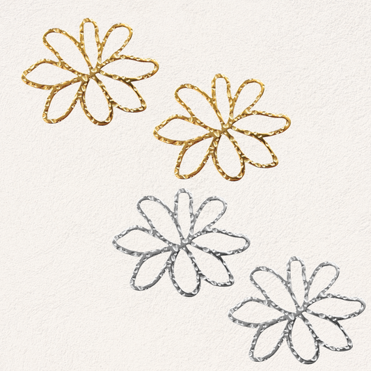 statement oorbellen bloemen