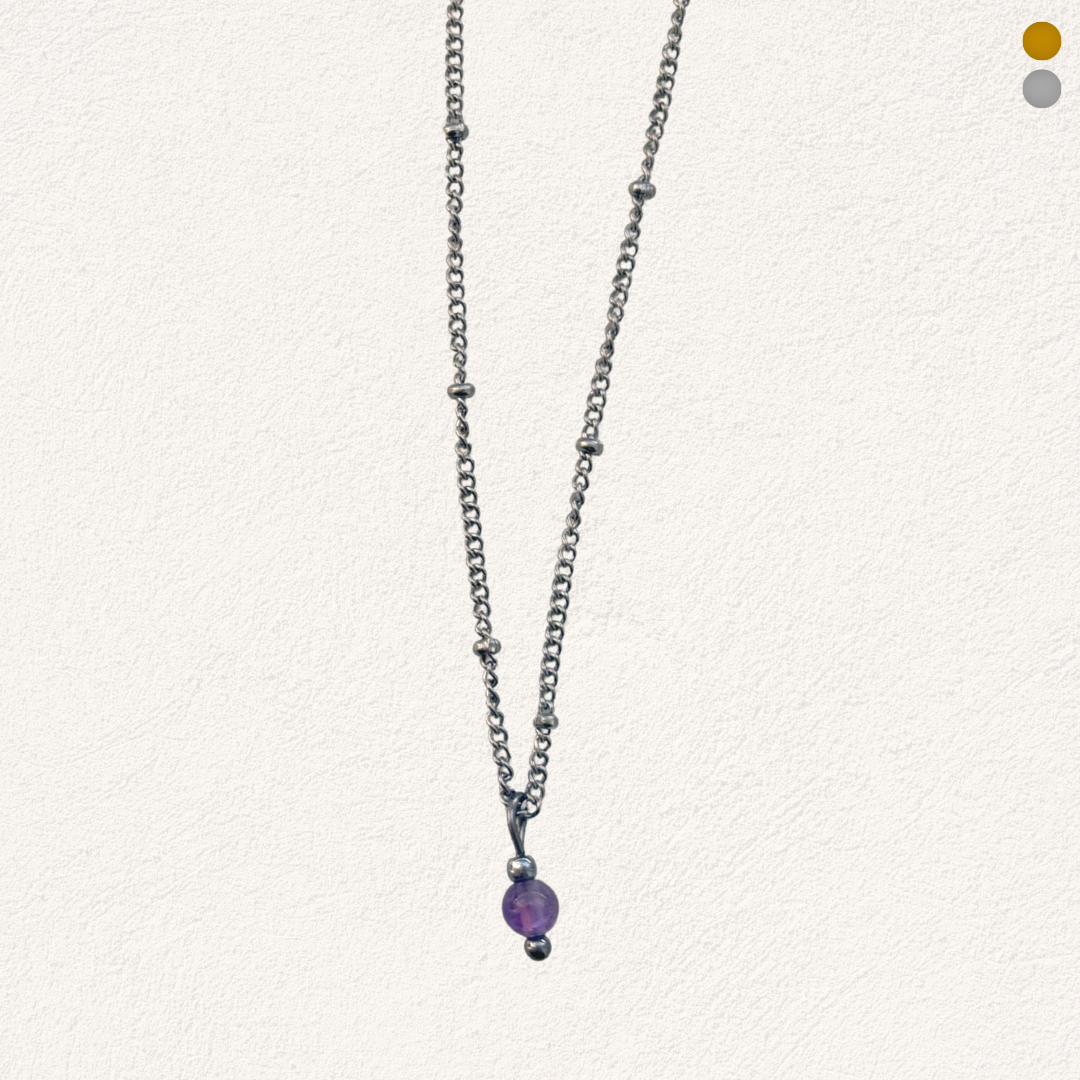 amethist kraaltje ketting