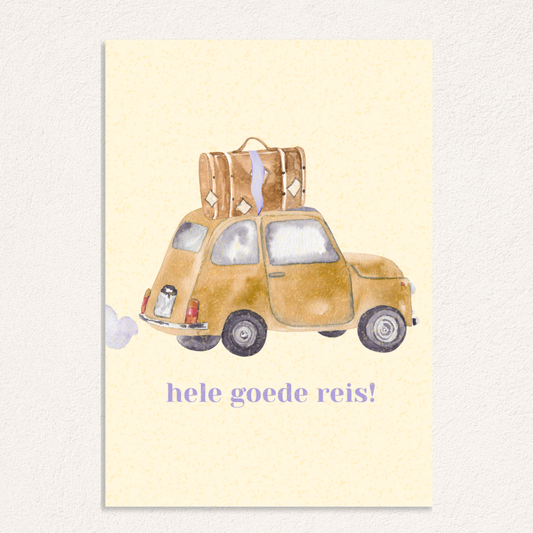 hele goede reis! kaart