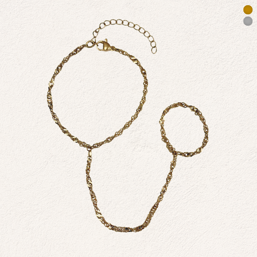 hand chain with twist