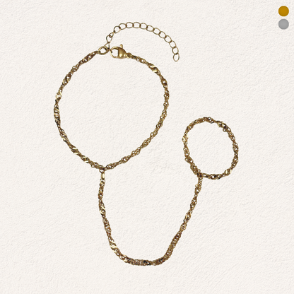 hand chain with twist