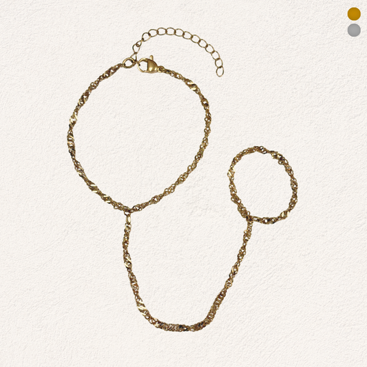 hand chain met twist