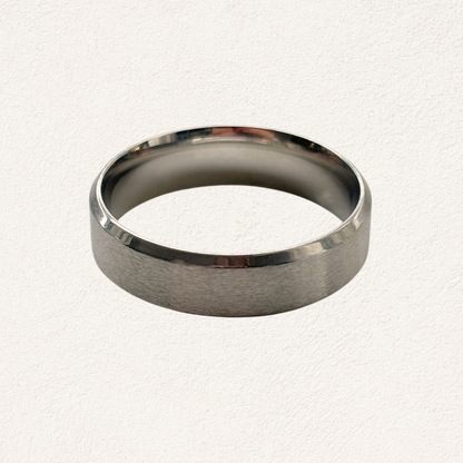 men's ring plain silver
