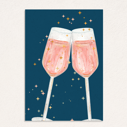 Champagne glass chart