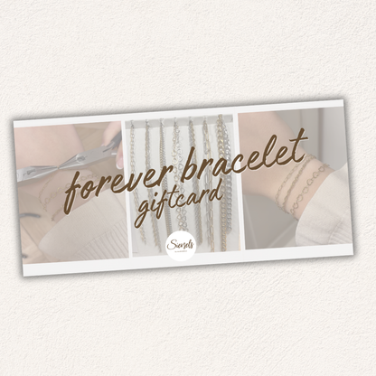 gift card forever bracelet