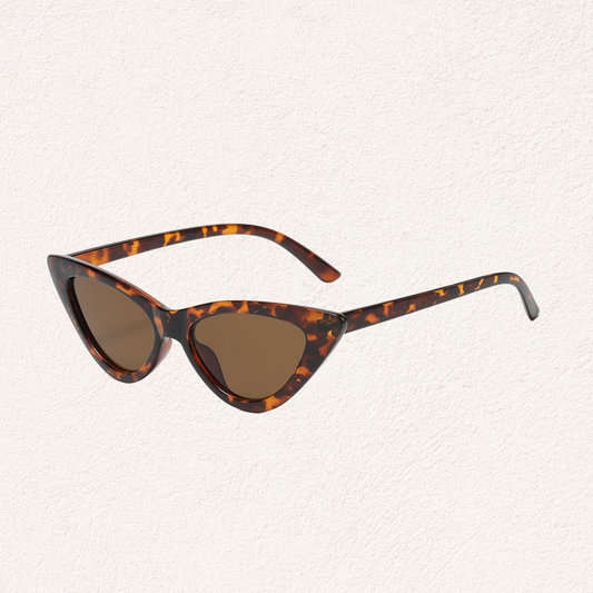 tortoise zonnebril cat eye smal