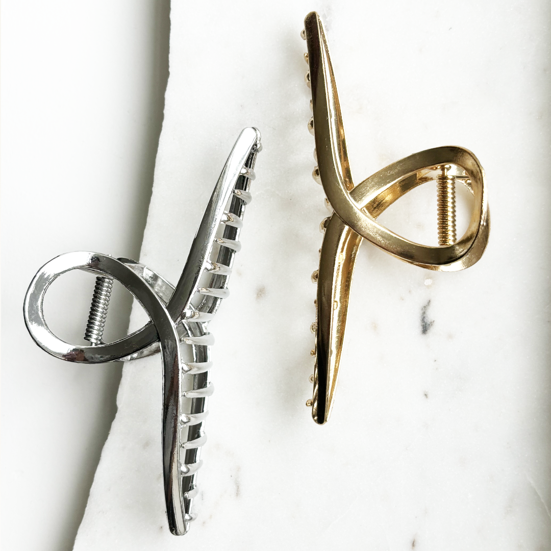 metalen haarclip smooth