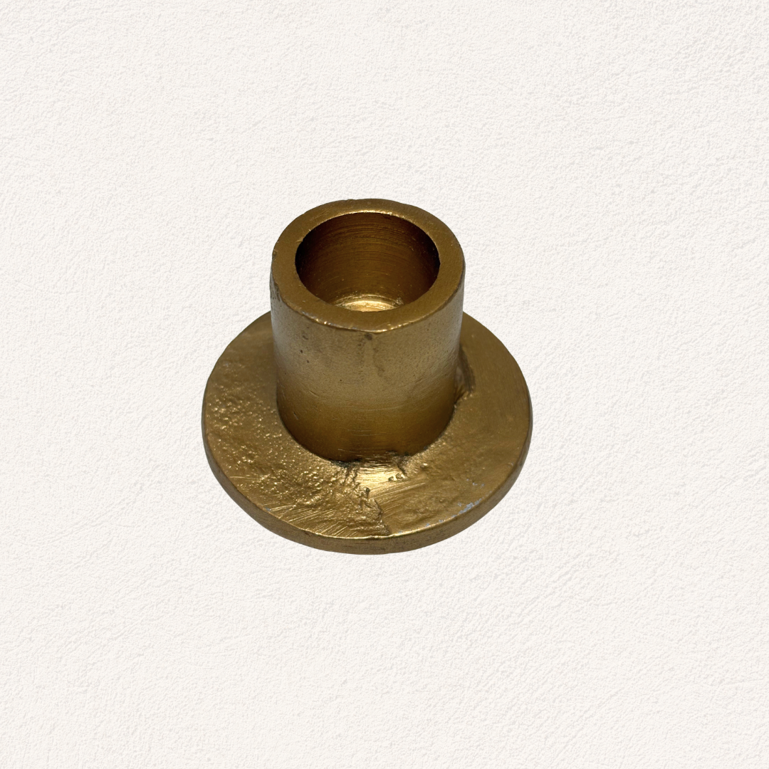 minimalistische gouden kandelaar