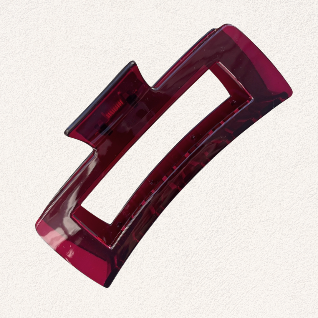 rode haarclip voor dik en lang haar