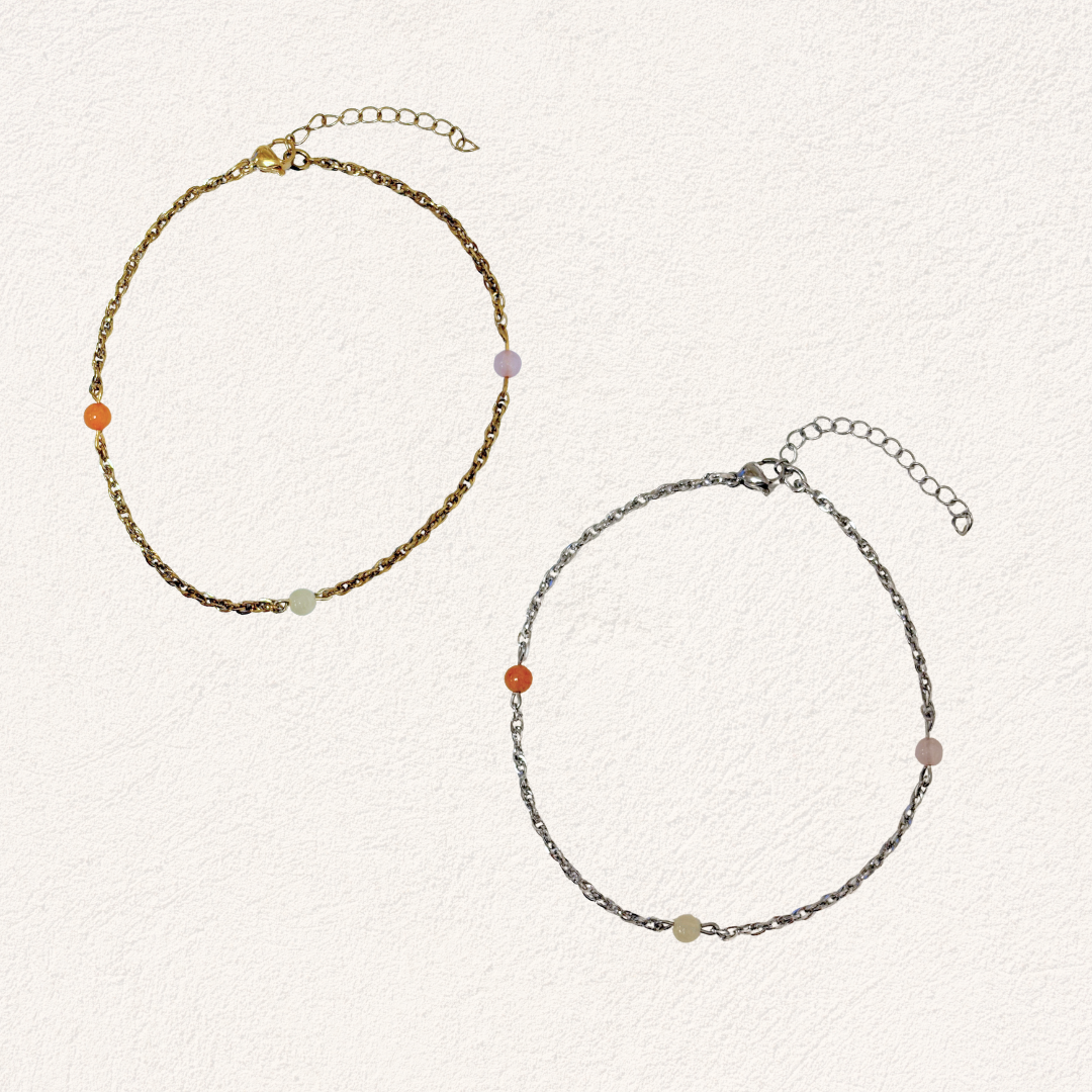 small link ankle bracelet