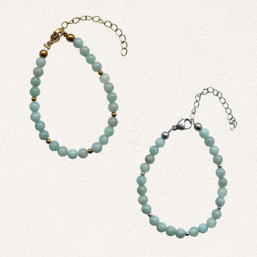 Amazonite beaded bracelet