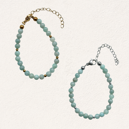 Amazonite beaded bracelet