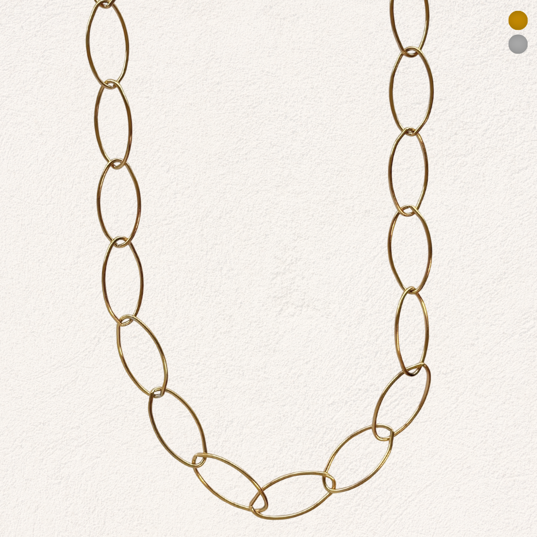 long chain with oval open links
