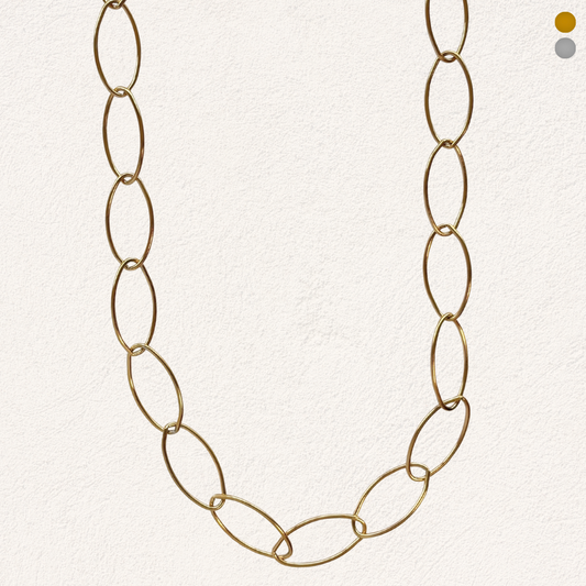 lange ketting met ovale open schakels