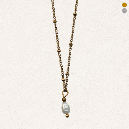 zoetwaterparel kraaltje ketting