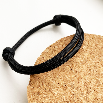 men's black surf bracelet