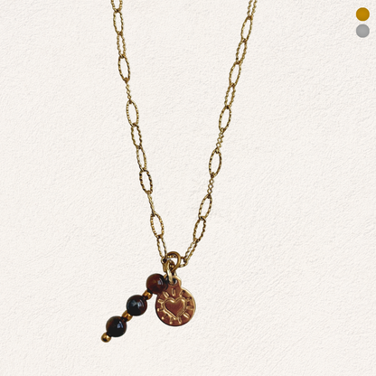 tijgeroog charm ketting