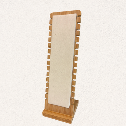 standing bracelet holder | wooden bracelet and necklace organizer