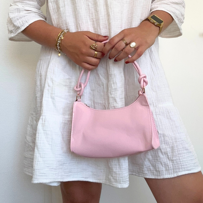 pink shoulder bag
