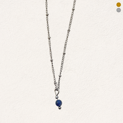 blue spot jasper kraaltje ketting