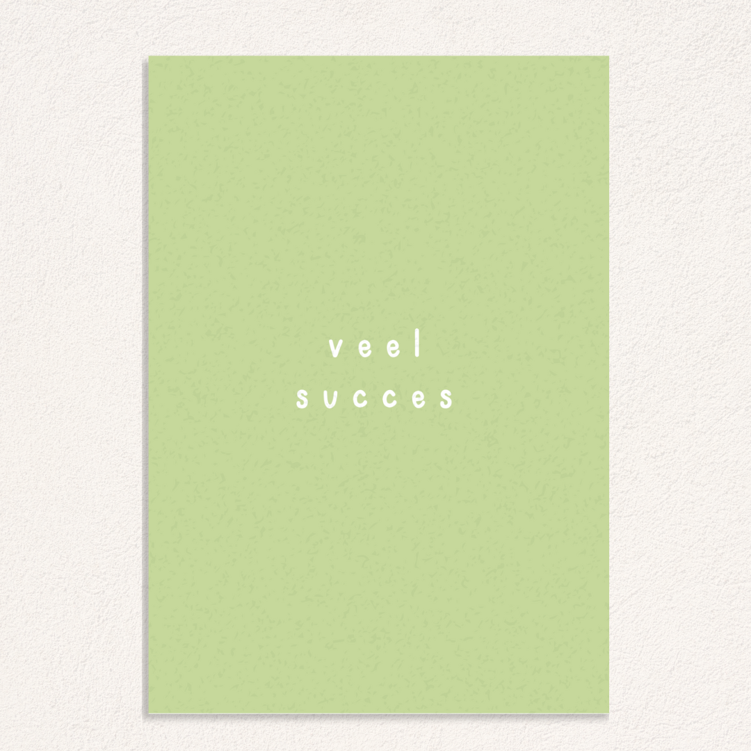 veel succes kaart