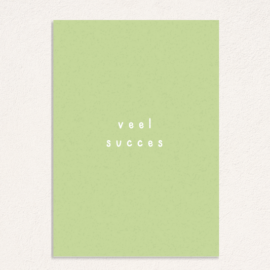 veel succes kaart