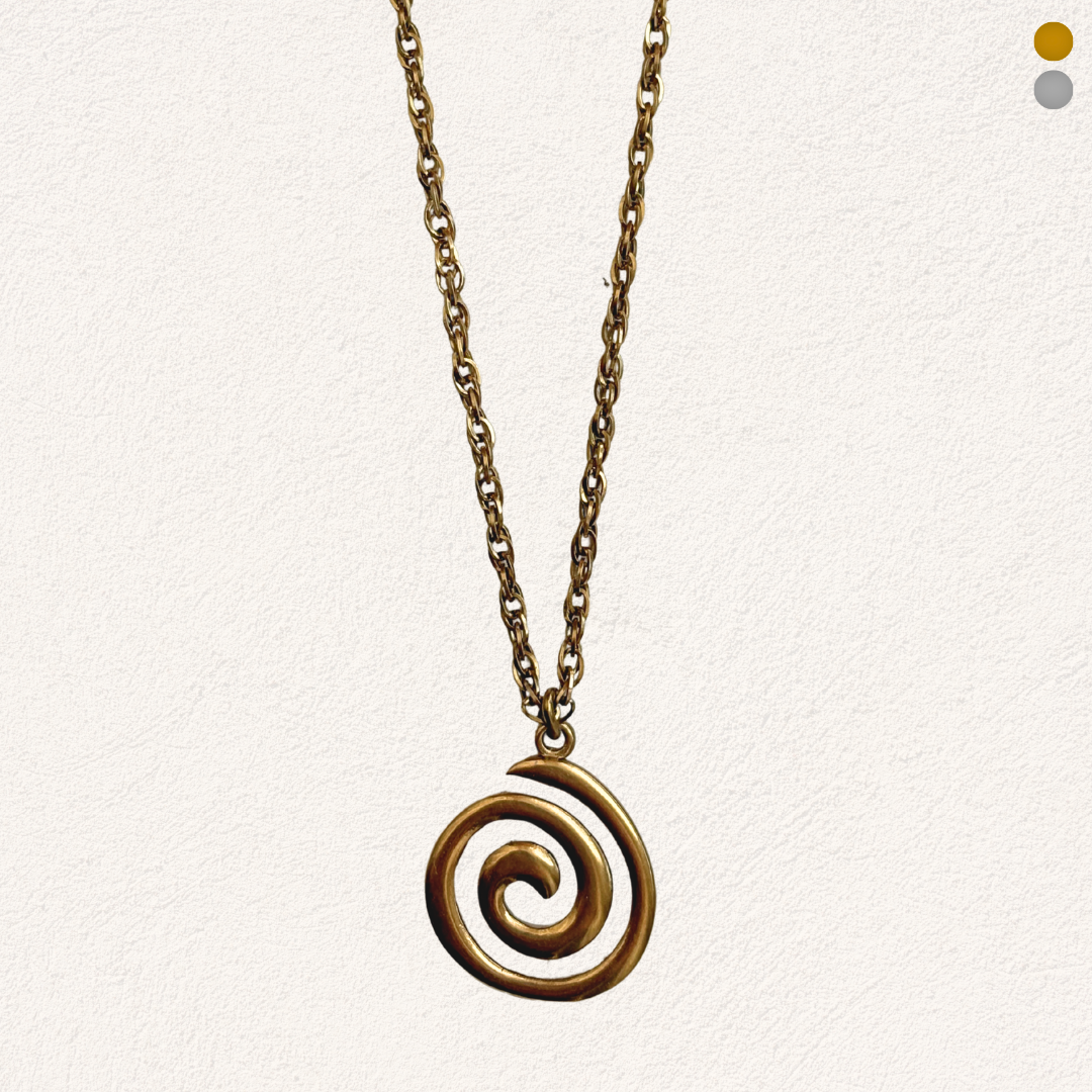 spiral charm ketting
