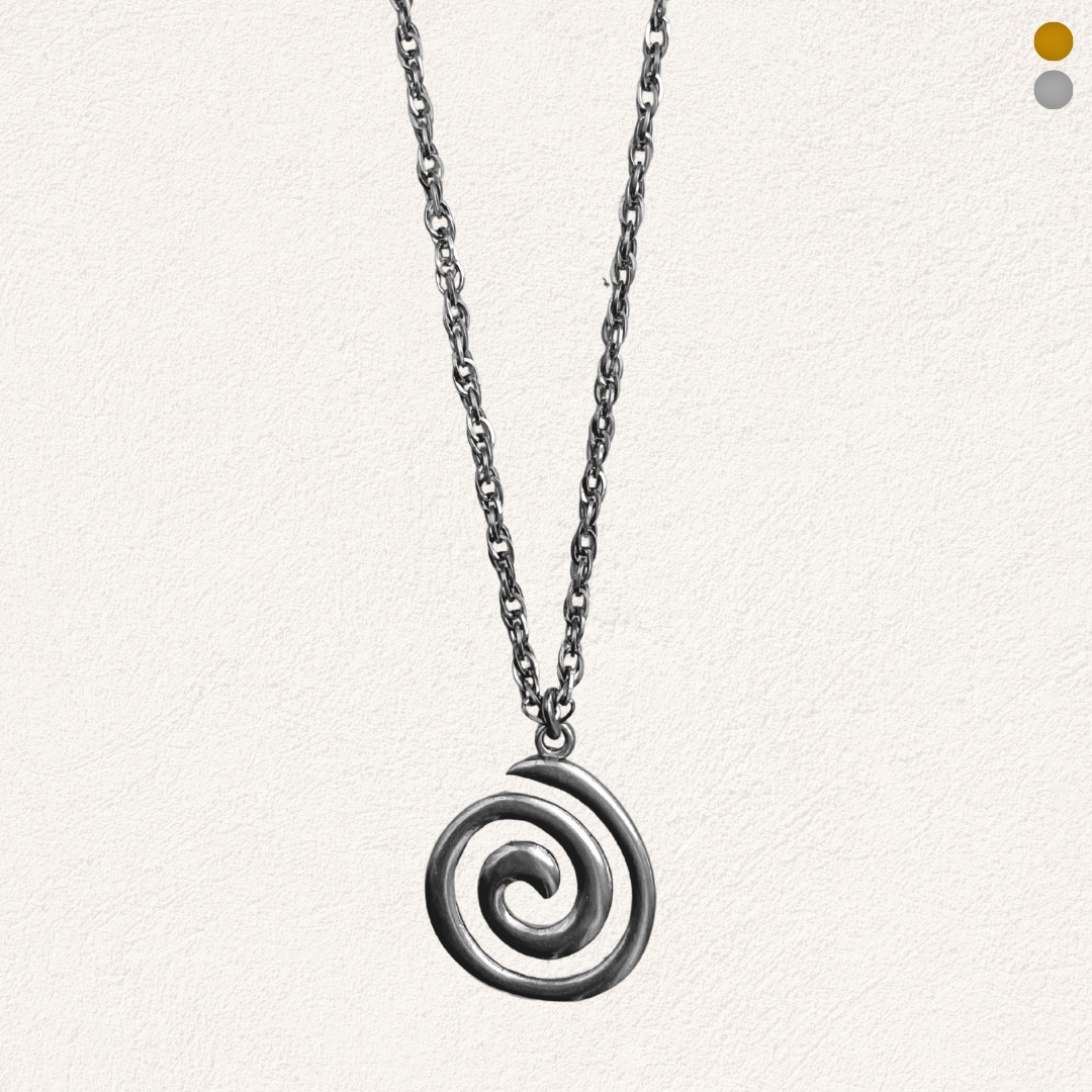 spiral charm ketting