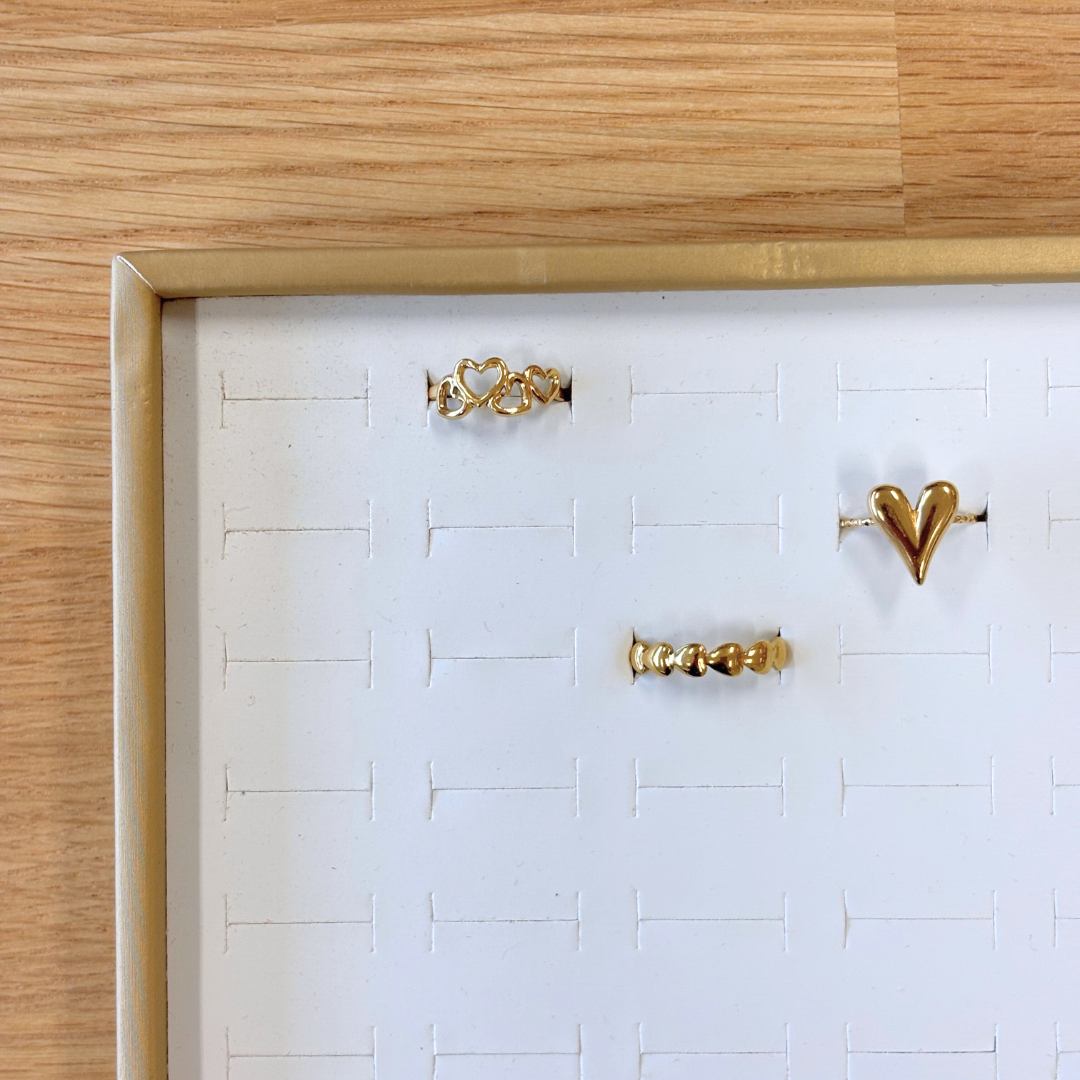 ringen houder middel | ringen organizer goud