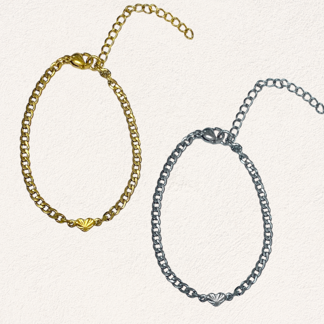 subtiel hartje armband