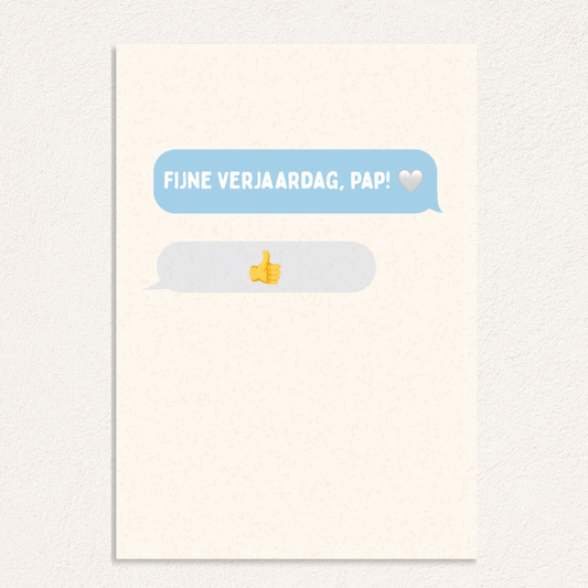 fijne verjaardag, pap! kaart