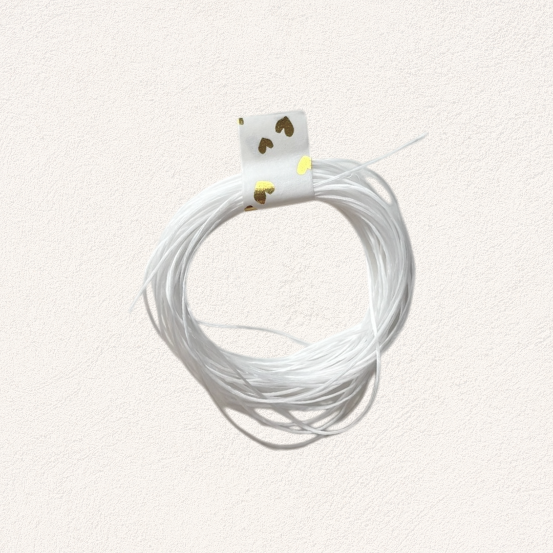 elastiek wit voor sieraden maken (5 meter)