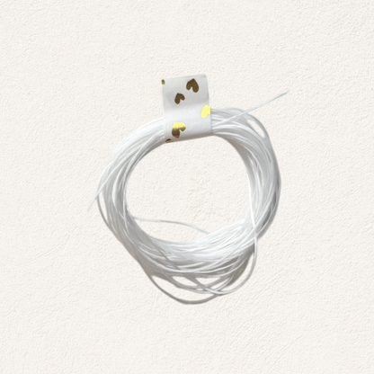 elastic white for jewelry making (5 meters)