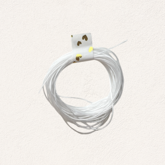 elastiek wit voor sieraden maken (5 meter)