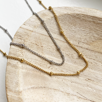 subtle dotted necklace