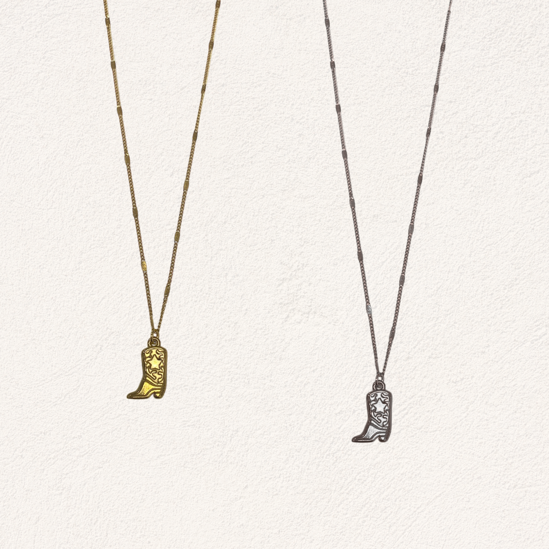 ketting met cowboy laars