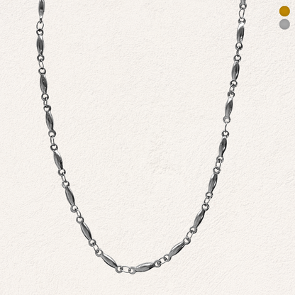 necklace with oval shapes