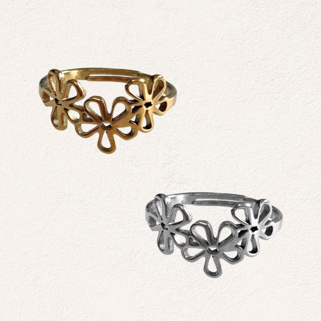three flowers ring